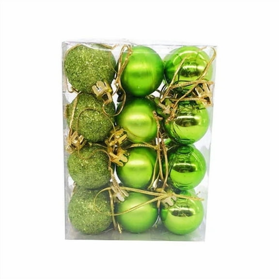 24Pcs Christmas Balls Xmas Tree Ornaments Party Hanging Baubles Shatterproof Red