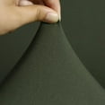 thumbnail image 3 of Abbracc Textured Elastic Sofa Slipcover Solid Color Soft Breathable Furniture Protector dark green 3 seat, 3 of 5
