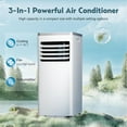 thumbnail image 3 of YUKOOL 10000 BTU Portable Air Conditioner with Built-in Dehumidifier and Fan Mode Unit for 450 Square Feet with Remote Control and Installation Kit, 24 Hour Timer, 3 of 5