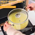 thumbnail image 4 of Glass Simmer Pot for Stove Top 2500ml/83 oz Clear Glass Pots for Stove Top Soup Pot Glass Saucepan with Lid Stovetop Pot Glass Cooking Pot for Pasta Noodle,Soup,Milk, 4 of 10