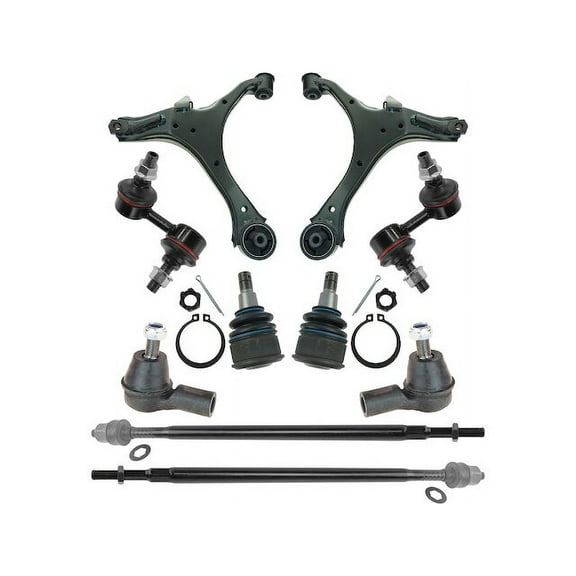 Front Control Arm Ball Joint Tie Rod and Sway Bar Link Kit 10 Piece - Compatible with 2003 - 2011 Honda Element 2004 2005 2006 2007 2008 2009 2010
