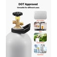 thumbnail image 6 of VEVOR CO2 Tank, 10 lbs New Aluminum Alloy Cylinder, CO2 Air Tank with Light Spray Coating, CGA320 Valve, Handle & Adjustable Pressure, DOT Approved Cylinder for Draft Beer Dispensing, 6 of 9