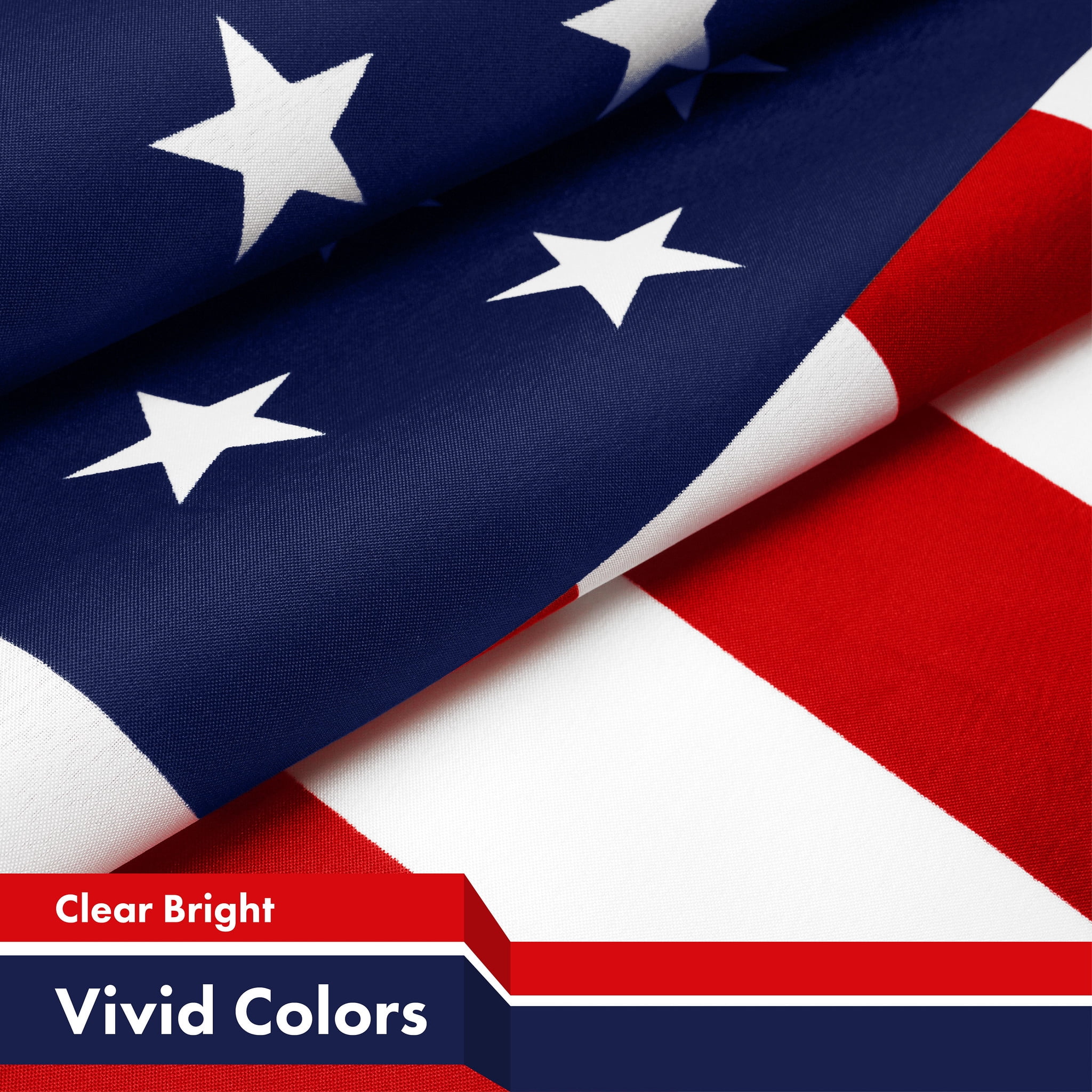 G128 5 Pack: American USA 51 Stars Flag | 3x5 Ft | LiteWeave Pro Series Printed 150D Polyester | Indoor/Outdoor, Vibrant Colors, Brass Grommets, Thicker and More Durable Than 100D 75D Polyester