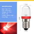 thumbnail image 5 of Ruiandsion E10 Mini LED Bulb, Red 120V AC 1W 100LM for Equipment Fault Indicator Light,Replacement,6-Pack, 5 of 9