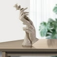 thumbnail image 4 of Statue Hand-Held Rose Desktop Modern Living Room Study Home Decoration Resin Sculpture Figurines Birthday Ornament Wedding Gift Rose Sandstone, 4 of 7