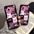 thumbnail image 1 of BO0257PINK-Black Angel Eye Frosted TPU Painting-None, 1 of 5