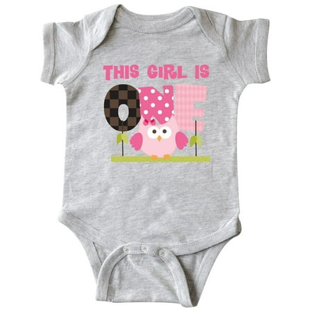 

Inktastic Owl 1st Birthday Cute 1 Year Old Girl Gift Baby Girl Bodysuit