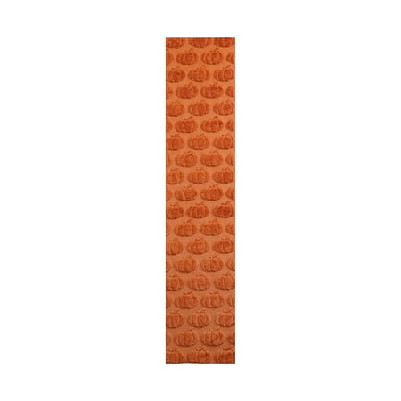 Pumpkin Patterned Table Runner for Dining Room Kitchen Holiday Parties Seasonal Home Decoration Long Durable Fabric