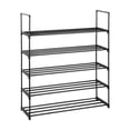 thumbnail image 2 of Clearance! 5 Tiers Shoe Rack Shoe Tower Shelf Storage Organizer For Bedroom, Entryway, Hallway, and Closet Black Color, 2 of 7