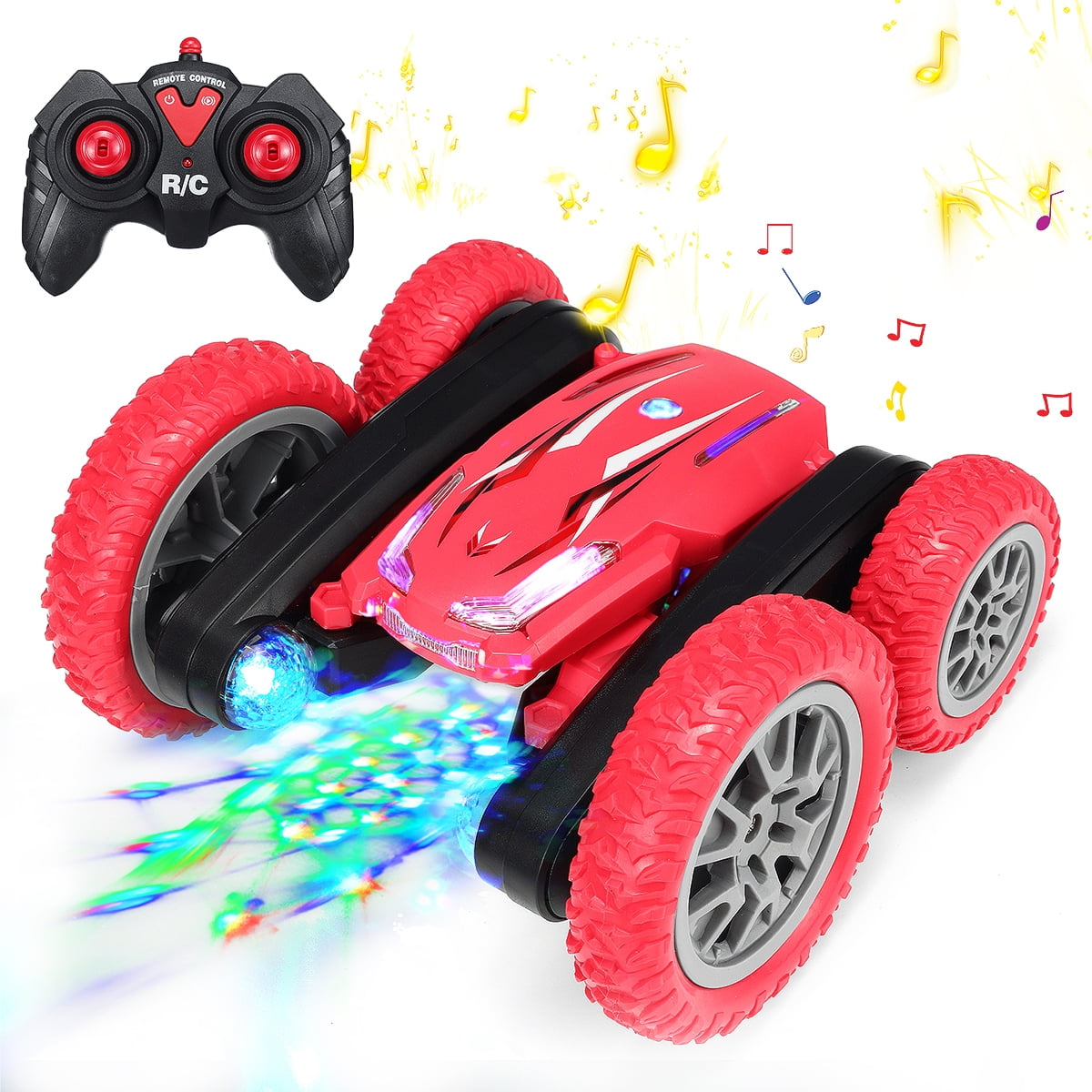 Mini Flip Over Buggy in Red Tricks Indoor Fun Toy Gadgets Kids 