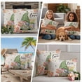 thumbnail image 5 of Easter Gnomes Tulip Outdoor Waterproof Pillow Covers, Flowers Spring Floral Vintage Botanical Decorative Square Throw Pillowcase Sofa Cushion Sham for Patio/Couch/Chair, 18"x18" 2 Pack, 5 of 8