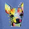 thumbnail image 5 of Wild Bobby Dean Russo Colorful Chihuahua Dog Lover Men Graphic Tee, Vintage Heather Blue, 4X-Large, 5 of 5