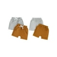 thumbnail image 2 of Yunliwuli Toddler Boy Casual Shorts Solid Color Elastic Waist Pull On Short Pants with Pockets, 2 of 9