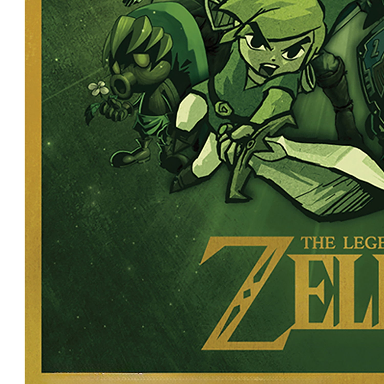 Pyramid America: The Legend of Zelda: Link Adventure - 11x17 Poster Print - Video Game Character Artwork, Licensed Nintendo Wall Decor, Collectible