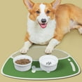 thumbnail image 4 of Pet Food Mat, Dog Feeding Mat for Food and Water Silicone Dog Dish Mats for Floors Waterproof Slip Dog Bowl Mat, 4 of 6