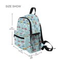 thumbnail image 3 of FORMRS Kids School Backpack with Front Zippered Pocket 12" Student Travel Daypack, Blue Trains Pattern, 3 of 6