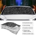 thumbnail image 5 of Disketp Windshield Sun Shade, Car Sun Shade For Front Window Black Scientific Sunshades Sun Visor Protector Blocks Uv Rays Foldable, 5 of 9