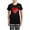 With Checker Pant, variant on CafePress - Heart Women's Dark Pajamas - Women's Short Sleeve Print T-Shirt and Pants Dark Cotton Pajama Set