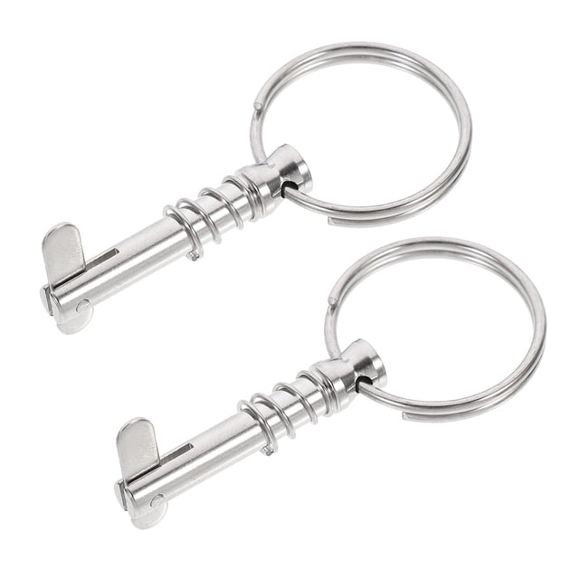 WESIEVYA 2Set Stainless Steel Boat Pin for Marine Usage Safety Mounting Clevis Shape 7.5X0.87X0.2In