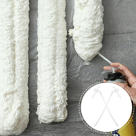 FOMIYES  30 Pcs Foaming Agent Spray Replacement Tubes Insulation Black