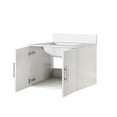 thumbnail image 3 of Geneva 24 in. W Glossy White Bath Vanity and Cultured Marble Top, 3 of 6