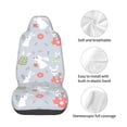 thumbnail image 4 of Wukai Bunny cartoon with easter Full Set Car Seat Covers with Soft Padding Universal Auto Front Seats Protector and Cushion Mat, 4 of 5
