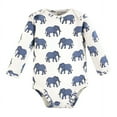 thumbnail image 3 of Touched by Nature Organic Cotton Long-Sleeve Bodysuits, Classic Safari Animals, 9-12 Months, 3 of 7