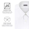 thumbnail image 3 of Van Heusen Men's Dress Shirt Fitted Poplin Solid, 3 of 6