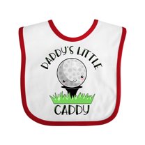 Inktastic Daddy's Little Caddy Cute Golf Ball Boys or Girls Baby Bib