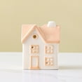thumbnail image 4 of Luoshdecor Hollowed Cottage House Candle Holder, White Ceramic Village Houses Tea Light Holder for Home Holiday Table Centerpiece Decorations, 4 of 6