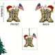 thumbnail image 2 of Xihbxyly Adorno de Botas Vaqueras Occidentales, Diseño de Uniforme Militar, Impresión Por Sublimación a Doble Cara, Decoración para Árbol de Navidad, Regalos para Veteranos, Accesorios Navideños, 3 C, 2 of 2