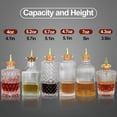 thumbnail image 2 of Set de botellas para amargos SuproBarware de vidrio con dosificador, 6 piezas, 2 of 6