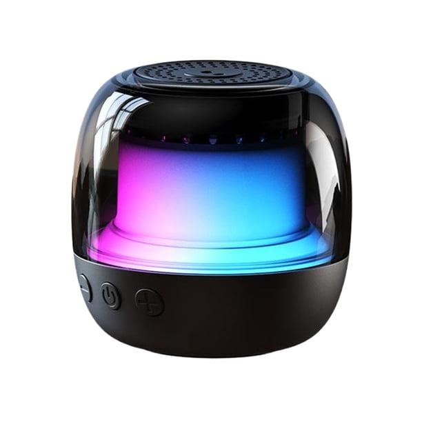 Cateissary Mini altavoz Bluetooth con sonido de alta para una charla clara en cualquier lugar, altavoz inalámbrico con Bluetooth, altavoz de Cables de audio/vídeo negro