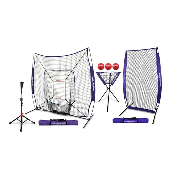 PowerNet Baseball Softball DLX ALL IN ONE Practice Net Bundle - Walmart