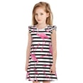 thumbnail image 1 of Balery Flamingos Camisón de princesa para niñas, pijama de algodón con mangas abullonadas, suave y bonito.-Small, 1 of 6