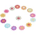 thumbnail image 4 of Juego de 50 botones de madera hechos a mano con 2 agujeros para coser y hacer scrapbooking., 4 of 4