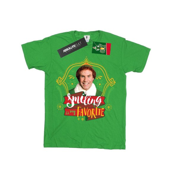 Elf Girls Buddy Smiling Cotton T-Shirt