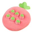thumbnail image 2 of Juguete educativo de peluche de frutas para niños, simulación de fruta, hoja, verduras, juego de rol relleno, juguete educativo interactivo fresa L, 2 of 7