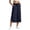 2# Navy, variant on Barrel Pants for Women Cropped Linen Capris Petite Drawstring Wide Leg Cotton 2026 Casual Summer Boho Baggy Palazzo Pull On Trousers Blue XL