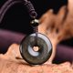 thumbnail image 1 of Joyas para collar con colgante de cristal de obsidiana dorada colorida de Ujin Ice 7A, 1 of 6
