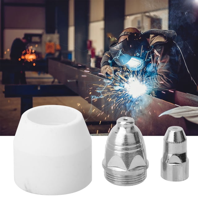 Taza Protectora De Cerámica Con Punta De Electrodo ANGGREK 30 Uds. para Antorcha Corte Por Plasma P80