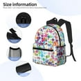 thumbnail image 5 of Lsque Colorful Watercolor Dots Classic Casual Backpack - Large Capacity Water-Resistant Backpack for School, Work, Travel, and Outdoor Activities, 5 of 8