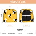 thumbnail image 3 of Cute Bee Seat Covers for Dining Room Chairs Set Of 4,Stretch Printed Washable Chair Seat Cover with Elastic Ties and Button,Removable Waterproof Couch Cushion Covers, 3 of 6