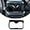 Carbon Fiber Pattern, variant on TINKI Car ABS Inner Look Interior Rear Seat Armrest Cup Holder Cover Trim Stickers Fit for Toyota Tacoma 2016 2017 2018 2019 2020 2021 2022