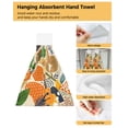 thumbnail image 3 of White Pink Flower Cluster Hand Towel Microfiber Fabric Towel Hanging Towel for Bathroom Kitchen Quick Dry Towel, 3 of 6