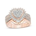 thumbnail image 1 of Conjunto de dos piezas de boda de moda para damas con diamantes dorados RG5, 1 of 4