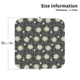 thumbnail image 2 of Naloa Daisies Flowers Coasters for Set of 4 - PU Leather Coasters, Coasters for Table Cup Tea Coffee Beer, Decorative for Kitchen Homedecor (Round), 2 of 6