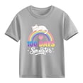 thumbnail image 4 of WRKEKC Boys T-Shirts Short Sleeve Round Neck Print Soft Cotton Tops with First Day of School Pattern for Kids Daily Wear 3-10 Years, 4 of 9