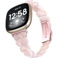 thumbnail image 2 of REQO Bracelet de Montre en Résine Compatible pour Fitbit Versa 4/Sense 2 Bracelets de Remplacement, Bracelet Réglable avec Boucle en Acier Inoxydable pour Fitbit Sense 2/Versa 4/Versa 3 pour Femmes Hommes, 2 of 6