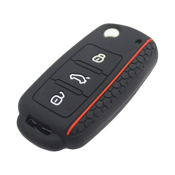 Funda de silicona para mando a distancia de coche Seat Black Expression expresión negra